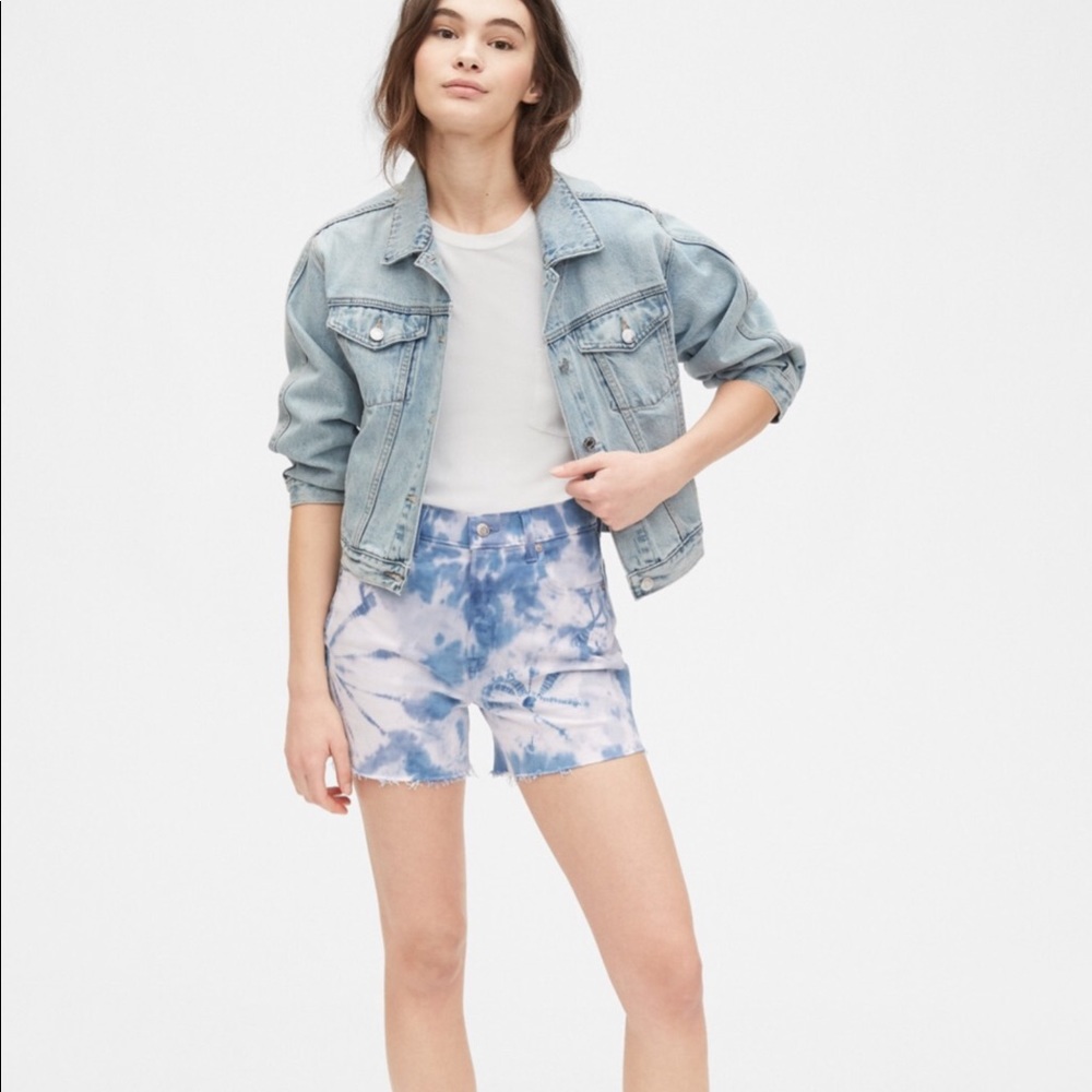 Stretch Tie Dye Denim Short